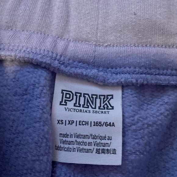 50% off w ♥️ Victoria’s Secret sweatshirt Blue purple L skinny sweats XS bottoms - Picture 10 of 11